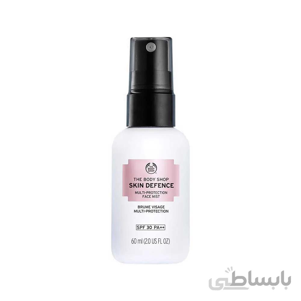 اسپری ضدآفتاب THE BODY SHOP مدل ضد لک در حجم 60میلی لیتر ا THE BODY SHOP sunscreen spray model skin defence 60ml