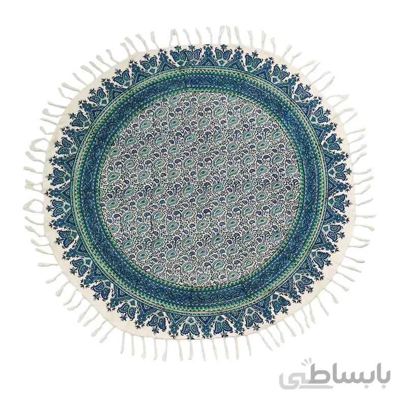 رومیزی قلمکار گرد اعلا سایز 80 سانتی متر کد s57