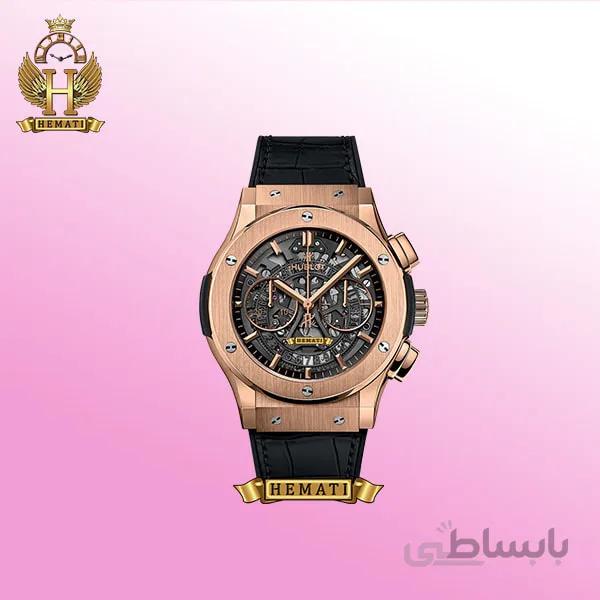 ساعت مردانه هابلوت سه موتوره Hublot HU3AM201 صفحه اسکلتون