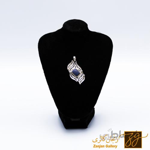 آویز گردنبند نقره کد 10