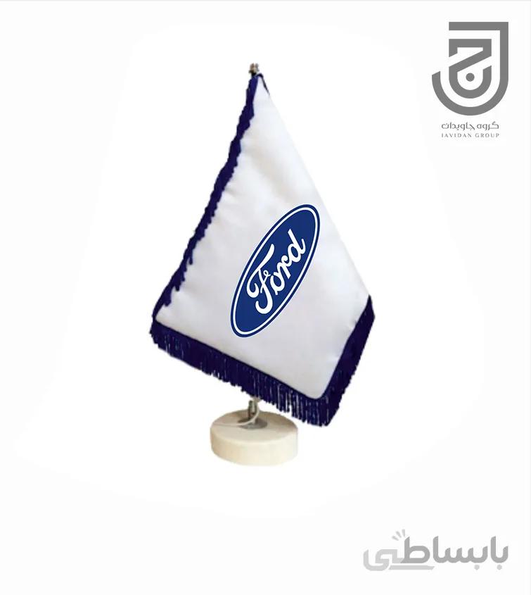 پرچم رومیزی طرح خودروی فورد دور ریشه