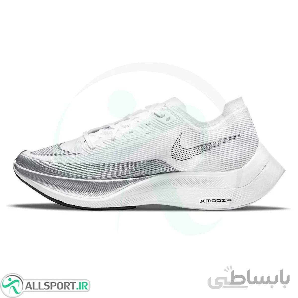 کتانی رانینگ مردانه نایک طرح اصلی Nike ZoomX Vaporfly Next 2 White