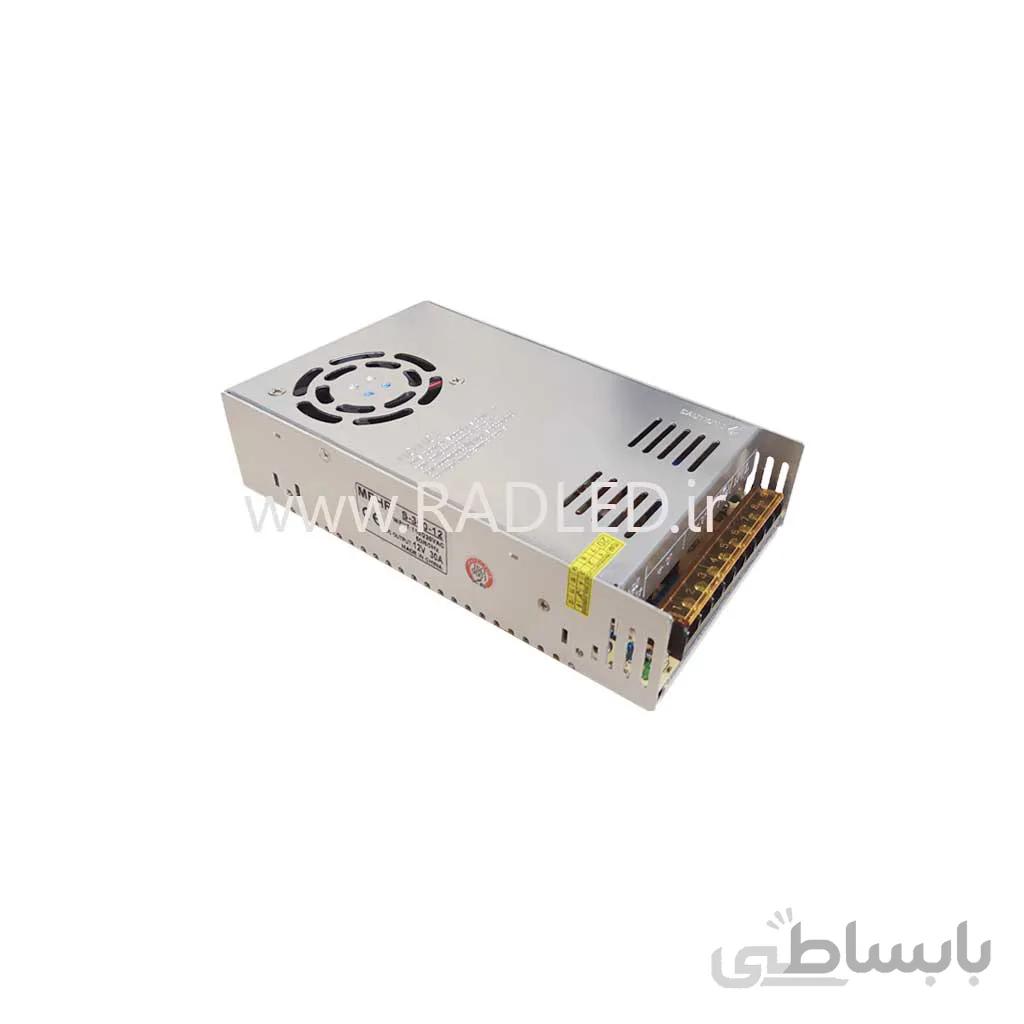 منبع تغذیه سوئیچینگ فن دار 12 ولت 30 آمپر برند NEXT ا Partineh.com