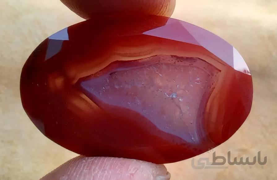 سنگ عقیق سرخ طبیعی ایرانی کد 694678