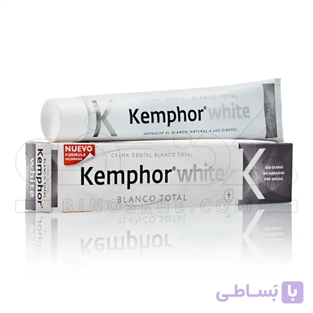 خمیر دندان سفید کننده مدل White کمفور