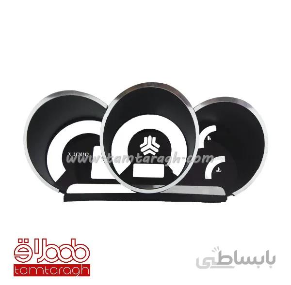 قاب کیلومتر تیبا و ساینا طرح ساده کروم