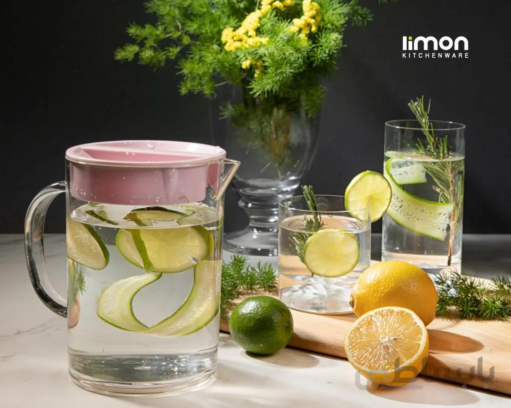 پارچ گرد کوتاه لیمون یاسی