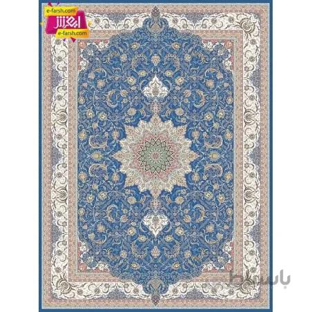 فرش ماشینی مشهد طرح 803033 کاربنی گل برجسته