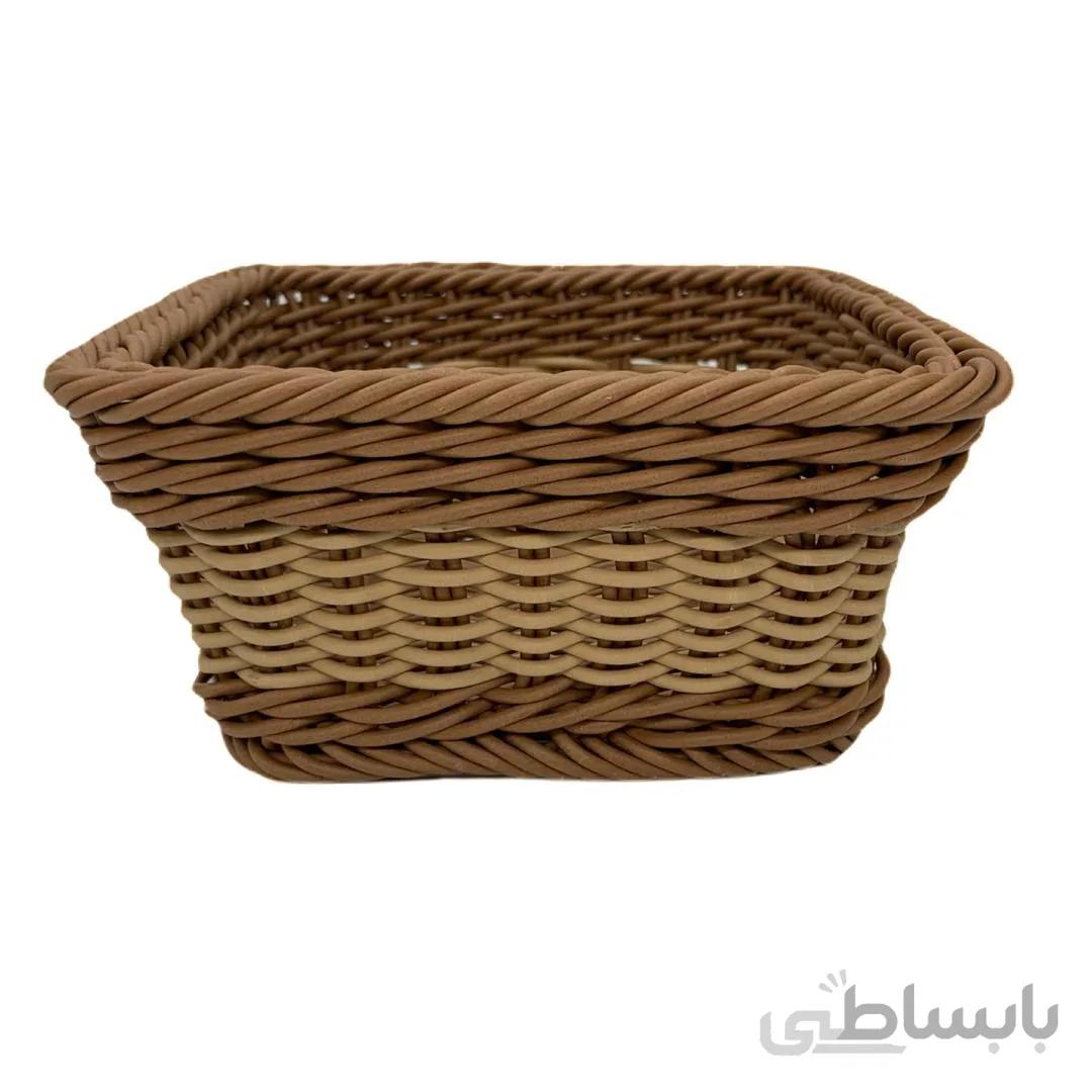 سبد نان و سبزی زیباسازان مدل حصیری طرح SML کد ۳۸۴