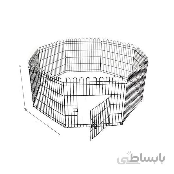 پارک فلزی سگ و گربه ،6ضلعی،جنس استیل