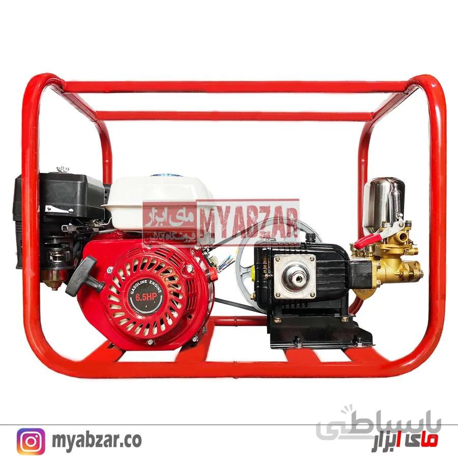 سمپاش زنبه ای موتور طرح هوندا 6.5 با پمپ 45 بار مشکی طرح رینو