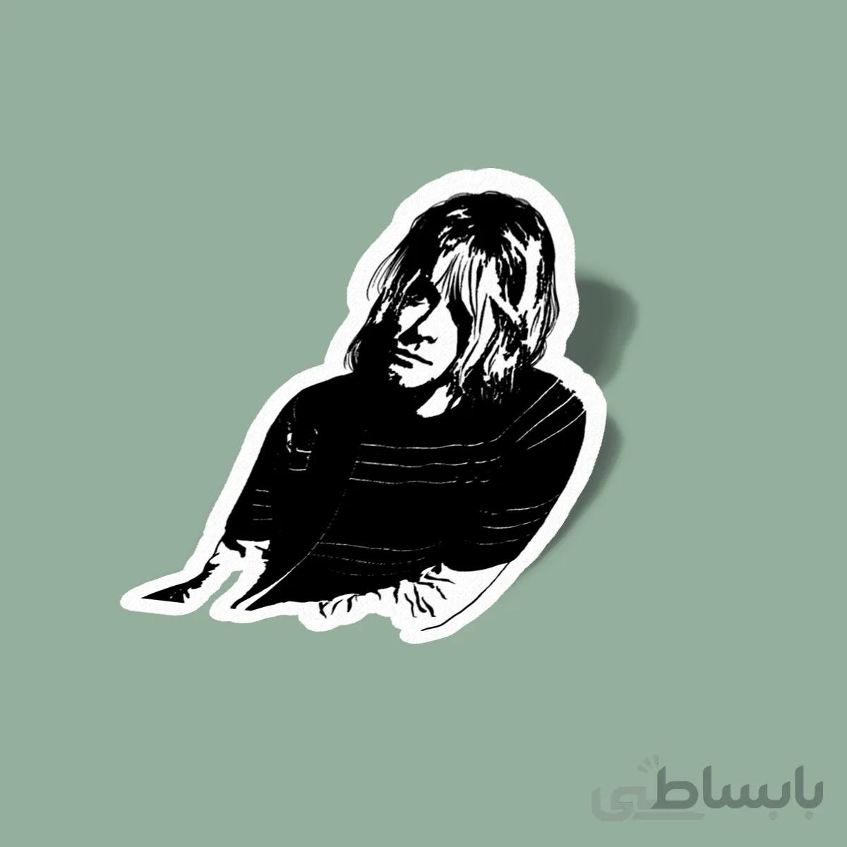استیکر Nirvana - Kurt Cobain