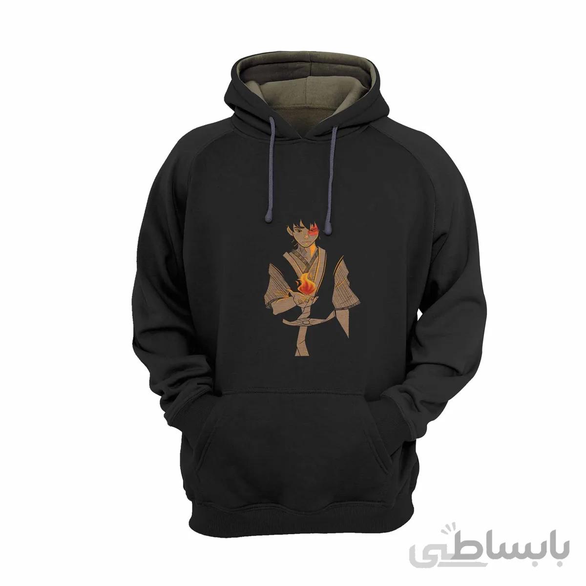 هودی مشکی طرح انیمیشن آواتار: آخرین بادافزار Avatar the Last Airbender کد KCT10448