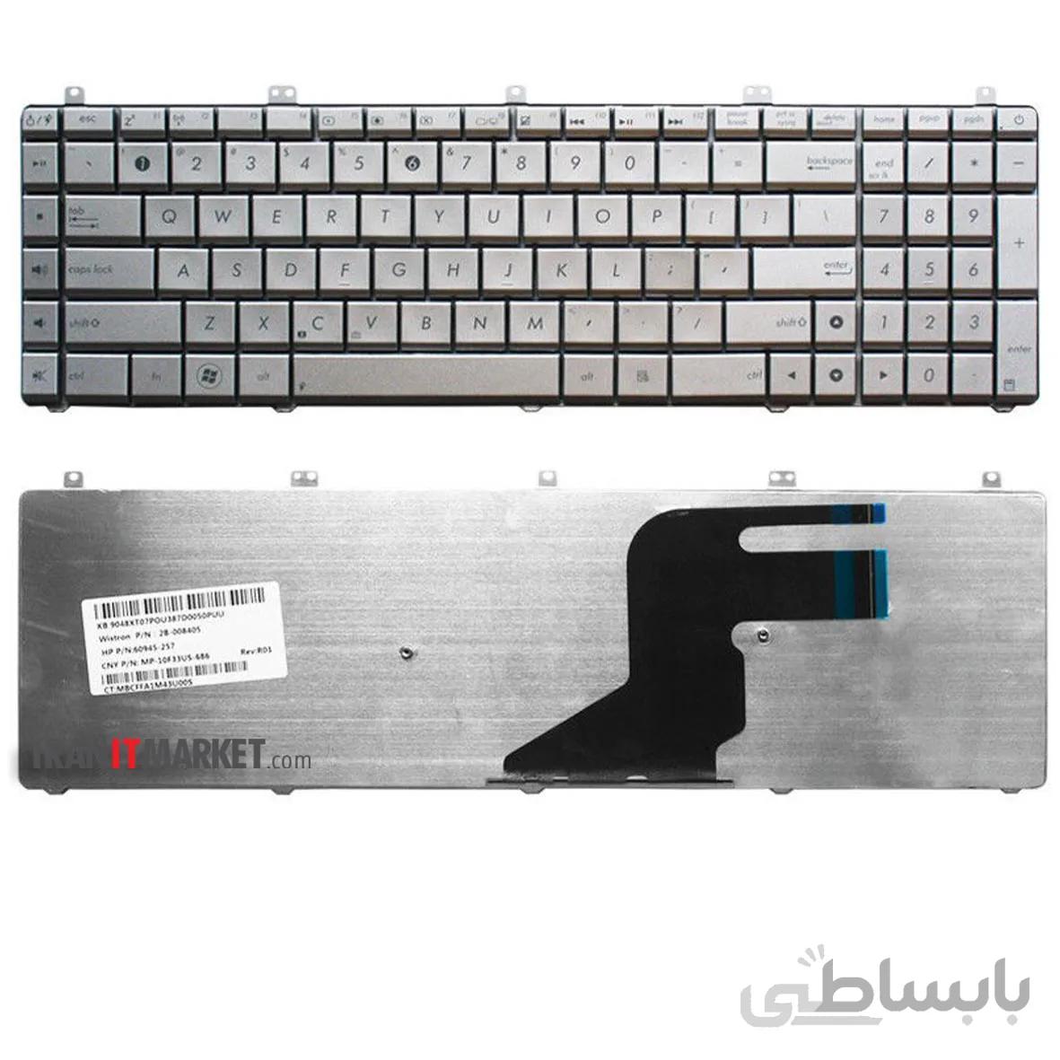 کیبورد لپ تاپ ایسوس KEYBOARD ASUS N55