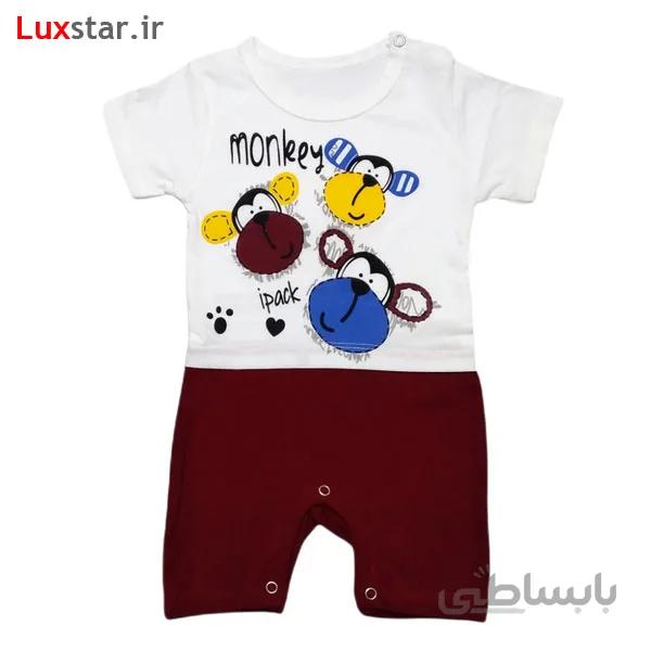 رامپر نوزادی طرح میمون ا Monkey shape kid cloth