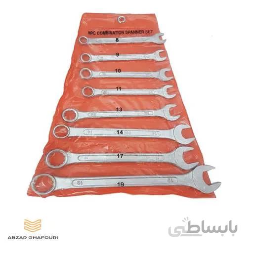 مجموعه 8 عددی آچار کیفی یک سر تخت یک سر رینگی دياموند