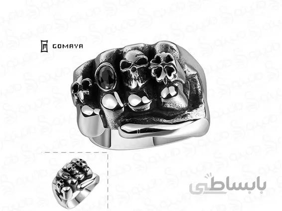 انگشتر مردانه مشت اهریمنی gomaya-r-33