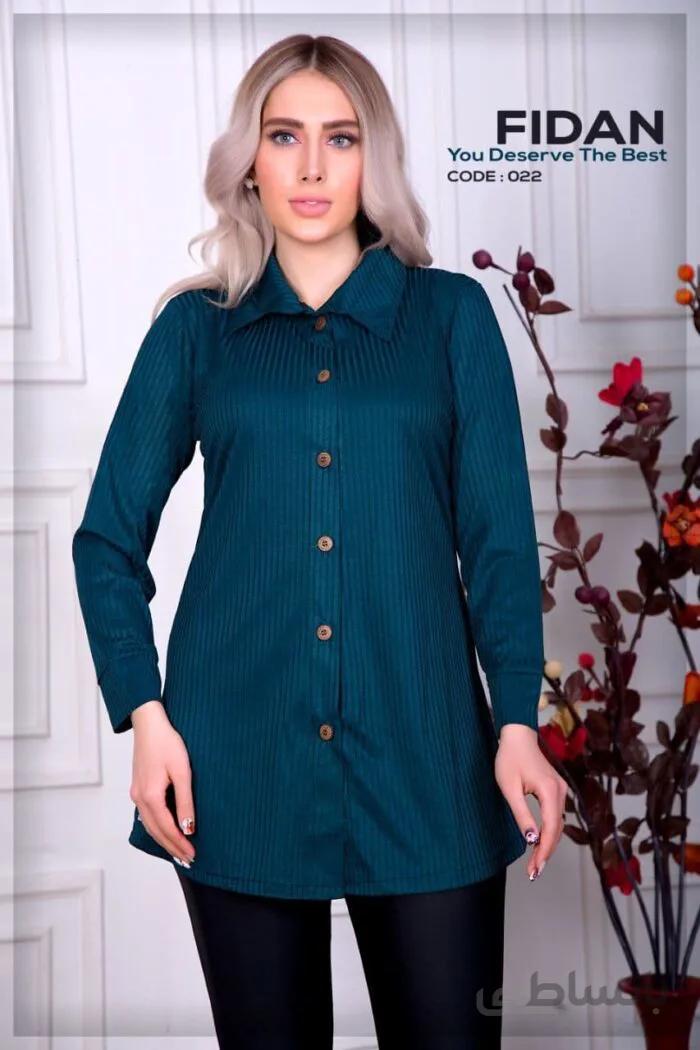 شومیز زنانه مدل الینا دکمه دار