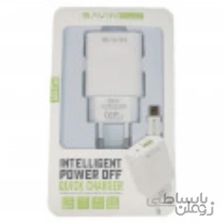 شارژر دیواری باوین مدل PC 318Y به همراه کابل تبدیل Micro USB