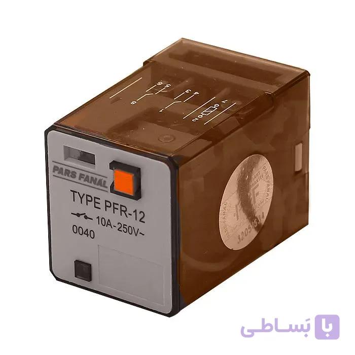 رله شیشه ای دو کنتاکت (8پایه) پارس فانال