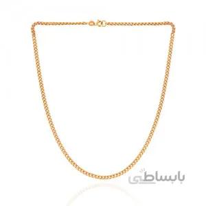 گردنبند طلا مردانه طرح کارتیه کد MN703