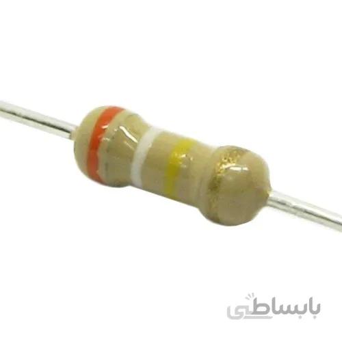 مقاومت 390 کیلو اهم 1/4 وات 5 درصد | 390K