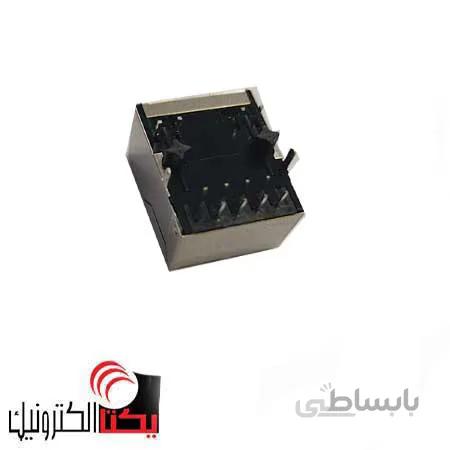 سوکت کانکتور شبکه مادگی HR911105A- RJ45 فیلتر دار و LED دار