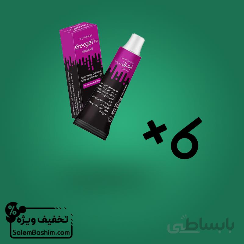 پک ژل موضعی سیلدنافیل ارکژل 6 عددی