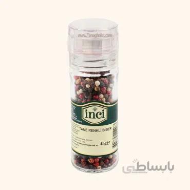 دانه فلفل اینچی 3 رنگ آسیاب دار 45 گرمی