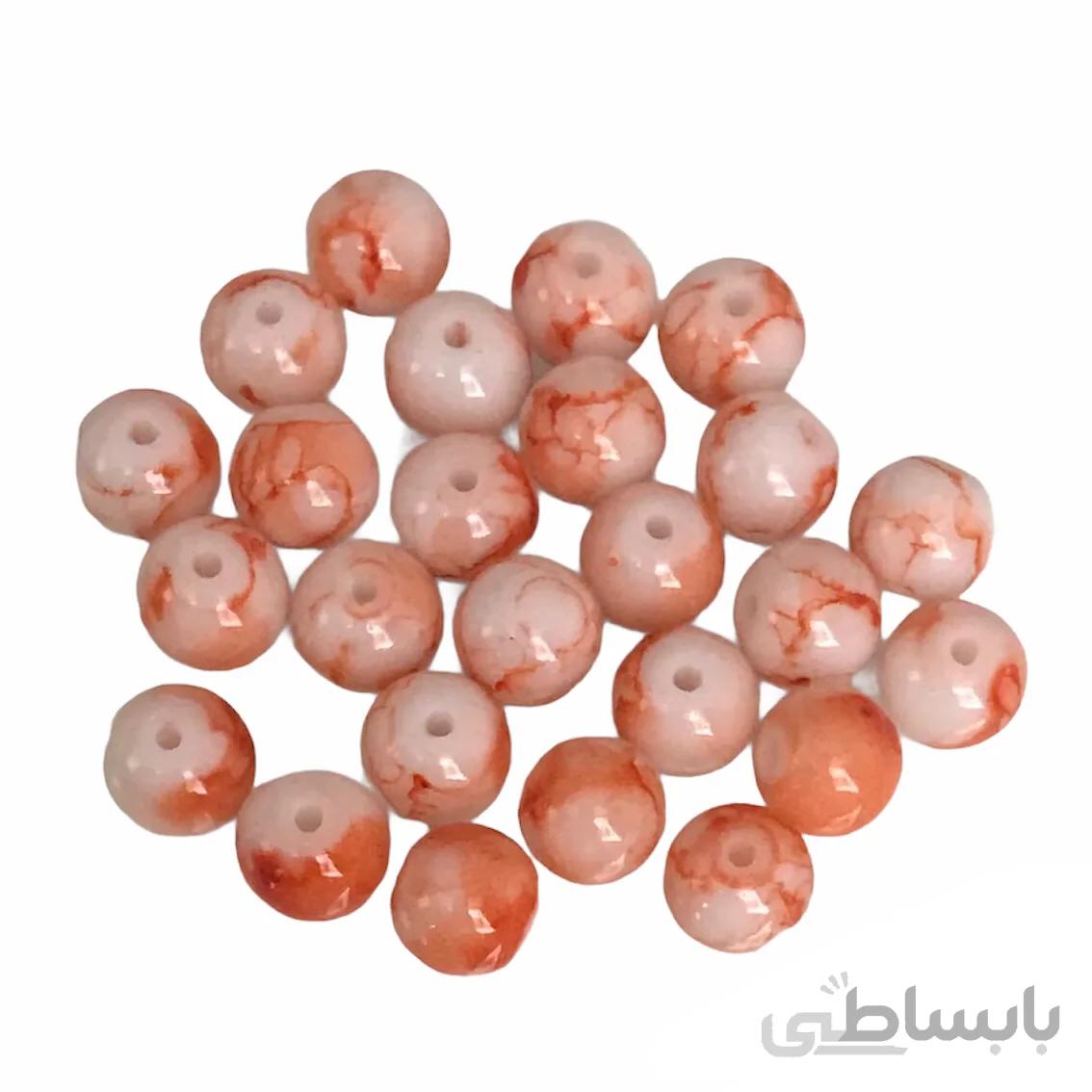 مهره دستبند طرح آبرنگی بسته ۱۰۰ عددی
