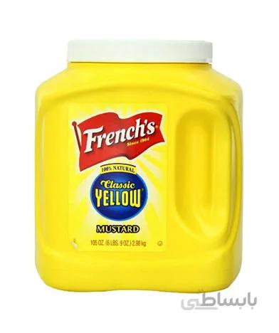 سس خردل فرنچز French’s mustard سه کیلو گرمی تولید آمریکا