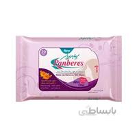 دستمال مرطوب پاک کننده آرایش پنبه ریز کالندولا با خاصیت ضد چروک - بسته 20 عددی ا Panberes make up Remover Wet Wipes Calendula - 20 Piece