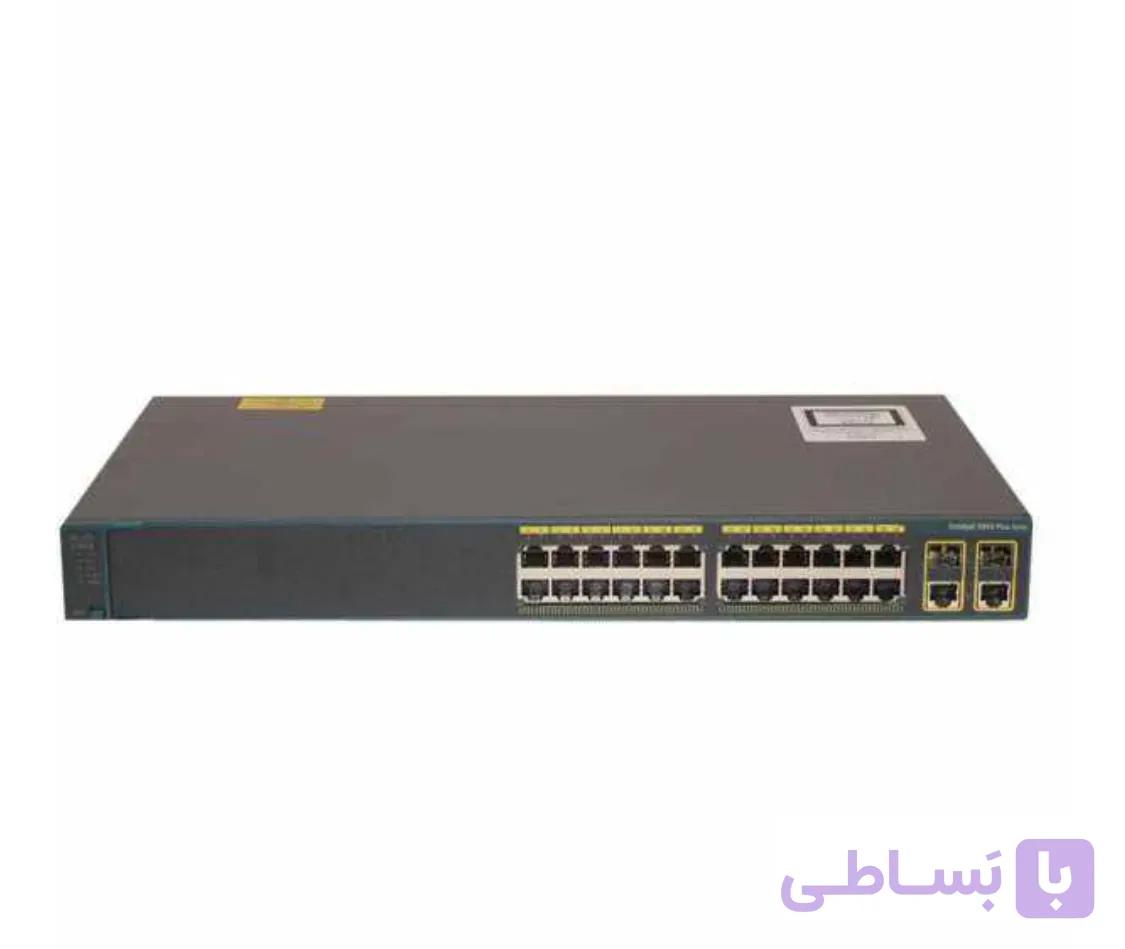سوییچ 24 پورت POE سیسکو مدل WS-C2960-24PC-L — تصویر 1