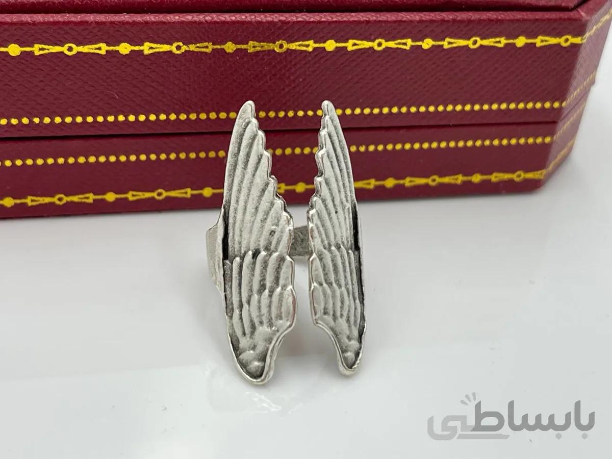 انگشتر ورشو طرح بال فرشته فری سایز