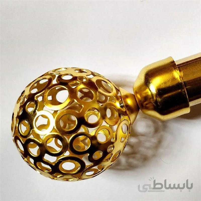 چوب پرده پانچ طلایی استیل کد A-S-002