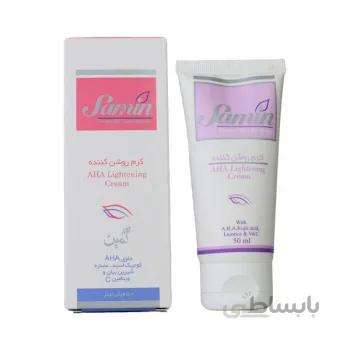 کرم روشن کننده لایه بردار AHA 12% ثمین ا ( Samin AHA Lightening Cream )