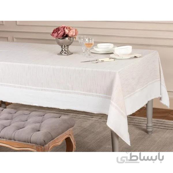 سفره مدل Chiara Bej سایز 300×160 سانتی متر مادام کوکو