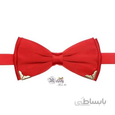 پاپیون سری مندو - مردانه (قرمز مات لبه فلزی)