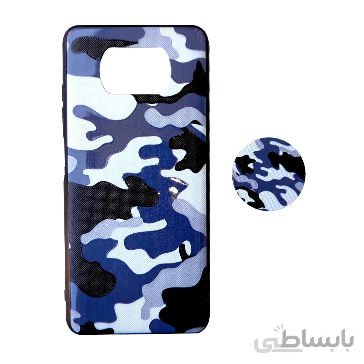 مشخصات قاب گارد شیایومی poco x3 پاپ سوکت دار طرح ارتشی