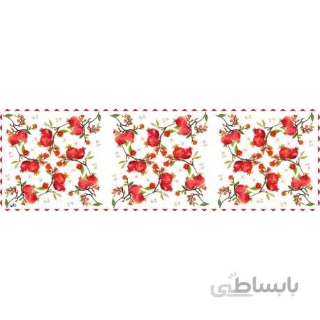 رانر مخمل یلدا شکوفه و انار