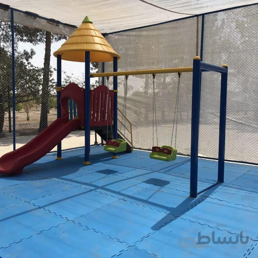 مجموعه تاب و سرسره فلزی فضای باز مدل sp 4035