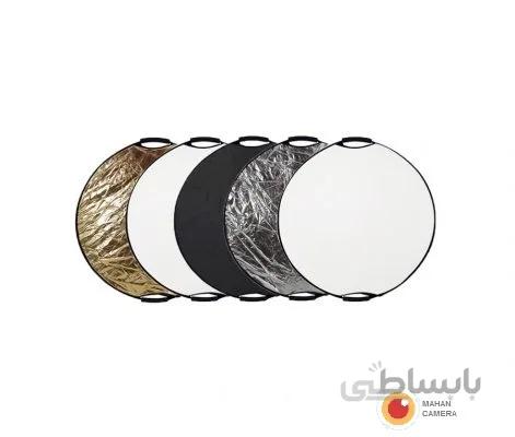 رفلکتور عکاسی 80 سانت پنج کاره دسته دار TEFOTO