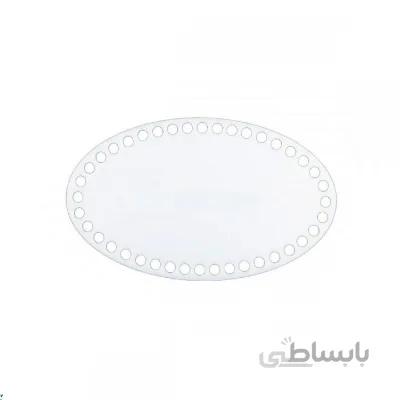 کفی تریکوبافی پلکسی شفاف بیضی