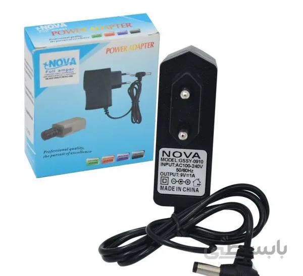 آداپتور سوزنی 9 ولت 1 آمپر 9V/1A (دو سر) XNOVA