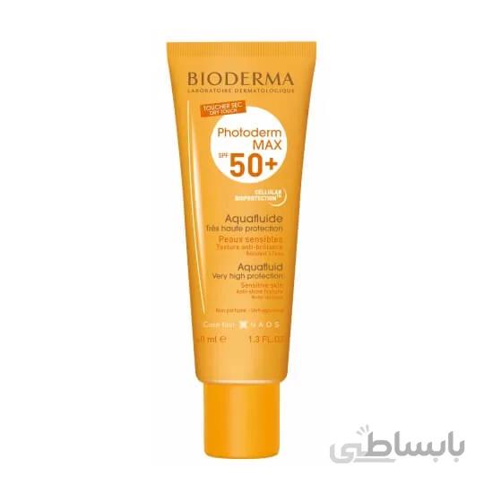 کرم ضدآفتاب فتودرم مکس آکوافلوئید +SPF 50 بی رنگ بایودرما - مسافری