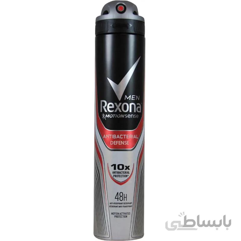 اسپری ضد تعریق مردانه رکسونا مدل Anti Bacterial Defense حجم 200 میلی لیتر