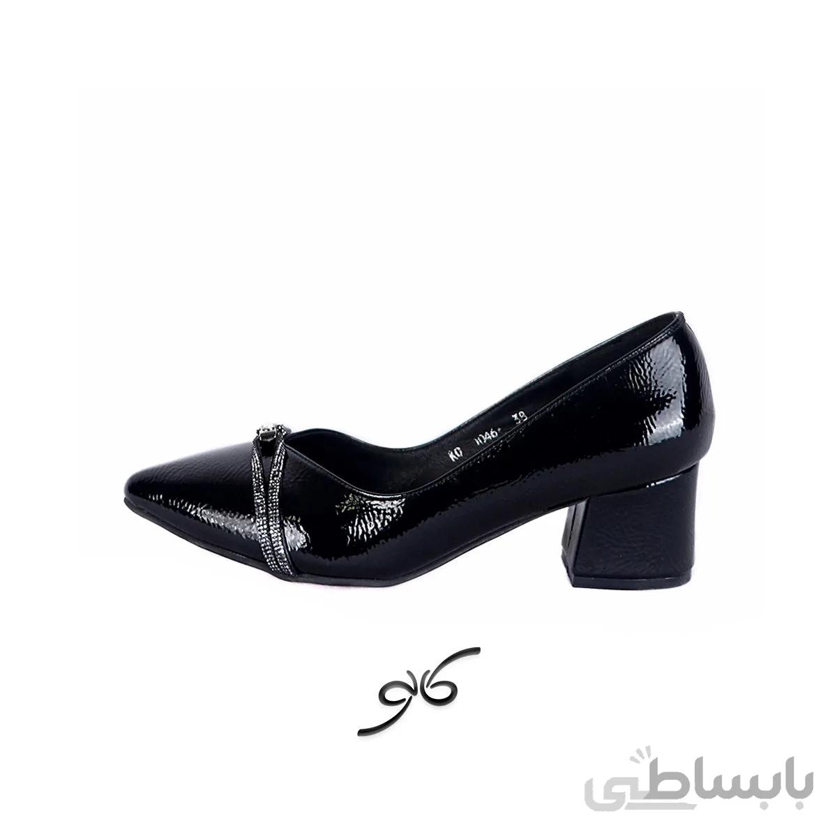 کفش پاشنه کوتاه مجلسی زنانه - 1046