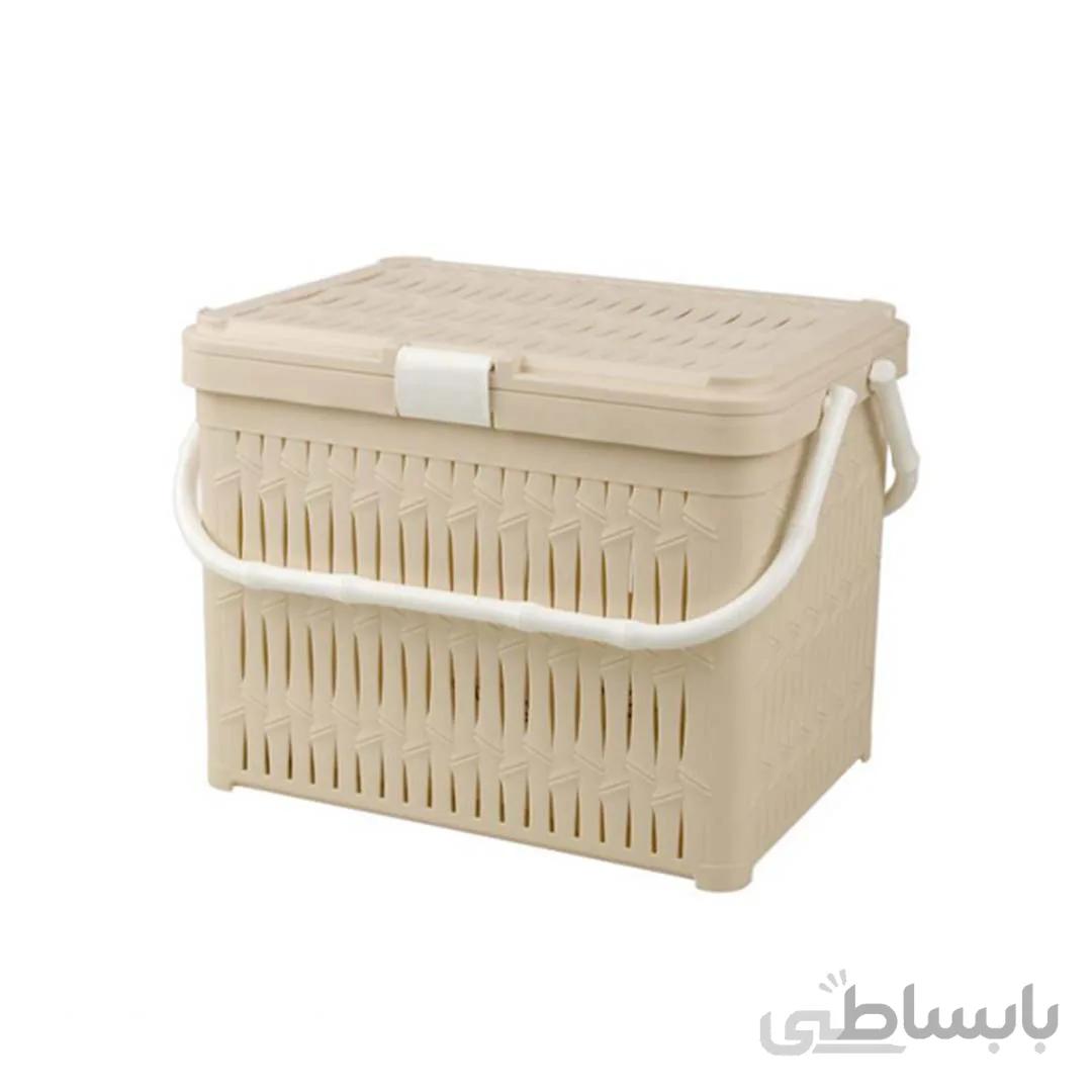 سبد پیکنیک کوچک لیمون طرح بامبو