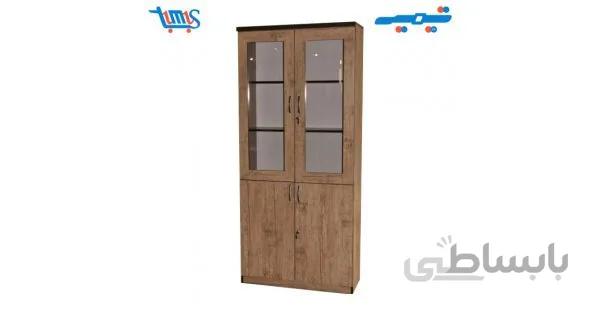 کتابخانه شیشه ای کمددار