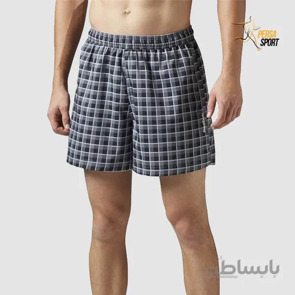 شلوارک مردانه ریباک BW PRINTED CHECK